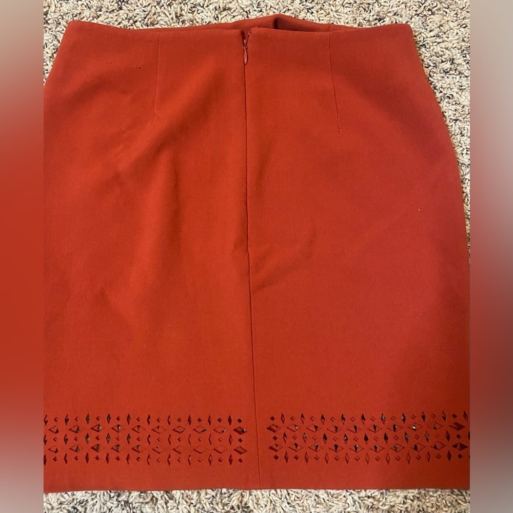 Women’s Banana Republic Burnt Orange Pencil Skirt Size 2 - Picture 2 of 7